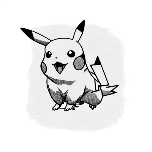 Pikachu tattoo design idea