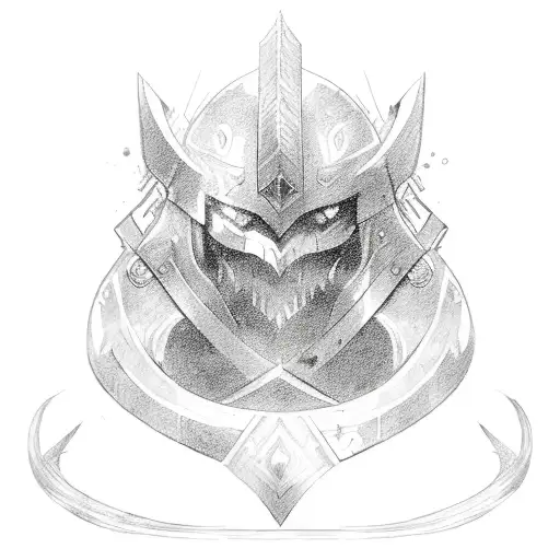 a longsword, side sword, and sabre tattoo design idea