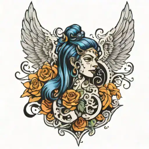 ghetto blues   tattoo design idea