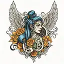 ghetto blues   tattoo design idea