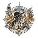 ghetto blues   tattoo design idea