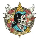 ghetto blues   tattoo design idea