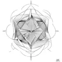 X square circle triangle  tattoo design idea