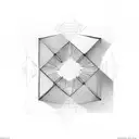 X square circle triangle  tattoo design idea