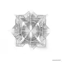 X square circle triangle  tattoo design idea