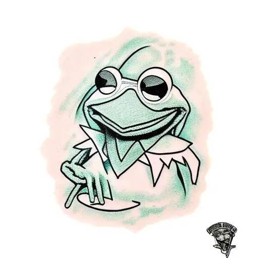 kermit the frog sonic youth tattoo design idea