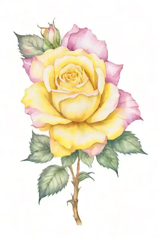 yellow rose tattoo tattoo design idea