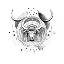 Taurus (Sun) and Libra (moon) tattoo design idea