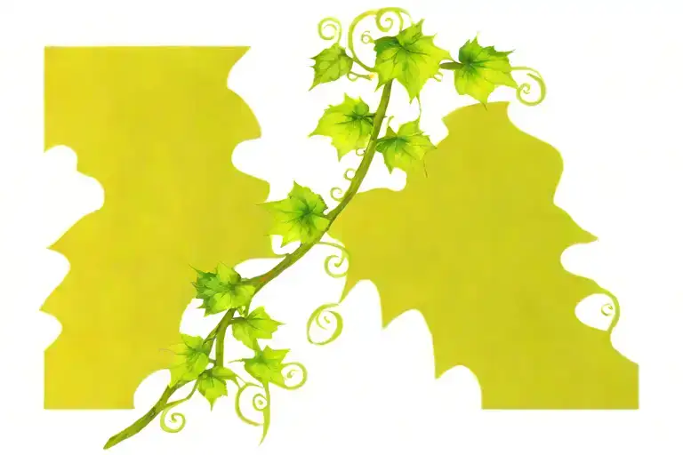 ivy grape vine with purolu grape wrapped arms around herself tattoo design idea
