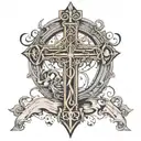 proverbs 24:16-17 with Juses on the cross at the bottom  tattoo design idea