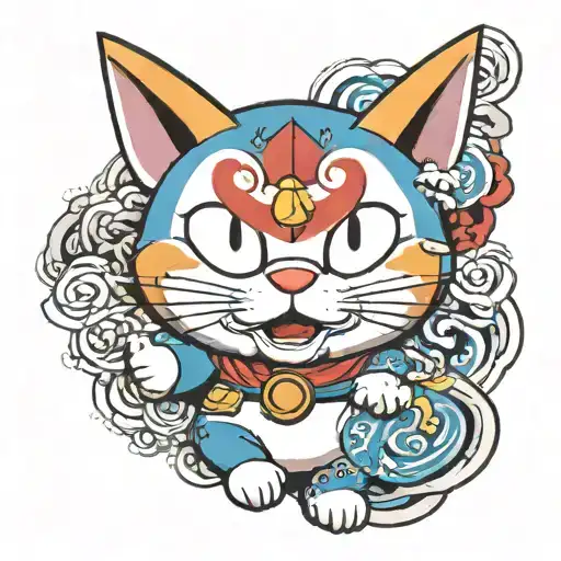 doraemon tattoo design idea