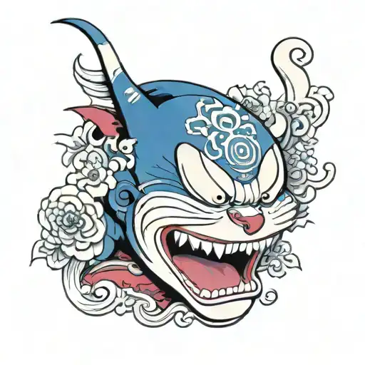 doraemon hannya tattoo design idea