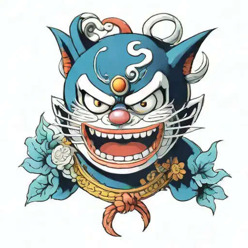 doraemon hannya tattoo design idea