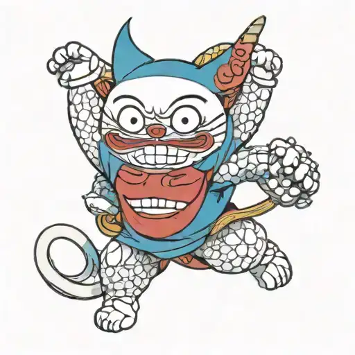 doraemon hannya tattoo design idea