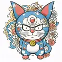 doraemon tattoo design idea