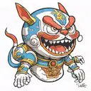 doraemon hannya tattoo design idea