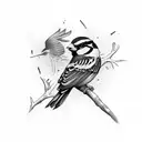 Sparrow tattoo design idea
