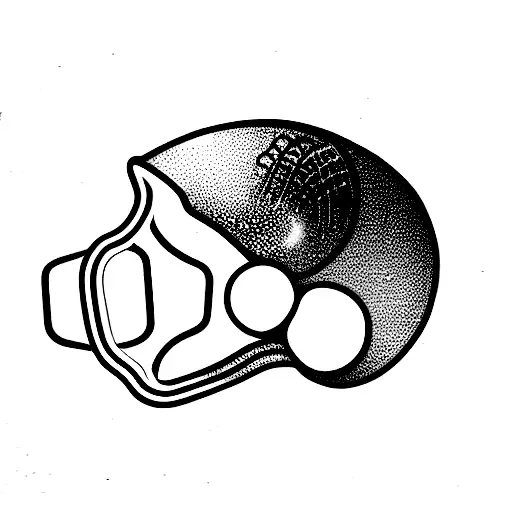 A simplistic scuba deep sea diver (old helmet) diving down the sea surrounded by sea creatures and air bubbles tattoo design idea