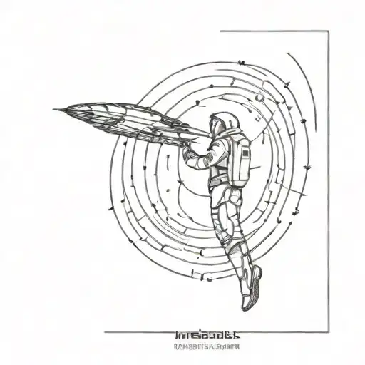 interstellar movie tattoo design idea