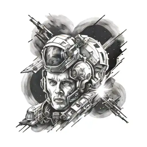 interstellar movie tattoo design idea