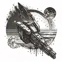 interstellar movie tattoo design idea