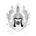 indian warrior tattoo design idea