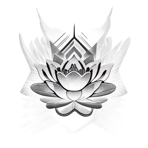 Lotus Flower, snake, eagle tattoo design idea