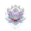 Lotus Flower, snake, eagle tattoo design idea