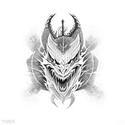 Black Dragon Ink tattoo design idea