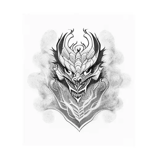 Black Dragon Ink tattoo design idea