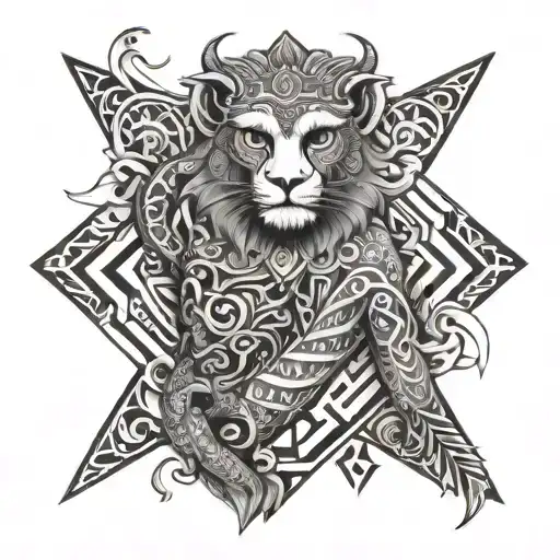 singe Bali tattoo design idea