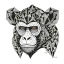 monkey bali tattoo design idea