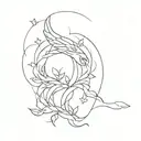 Heaven Beside You Hell Within tattoo design idea