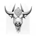 buffalo tattoo design idea