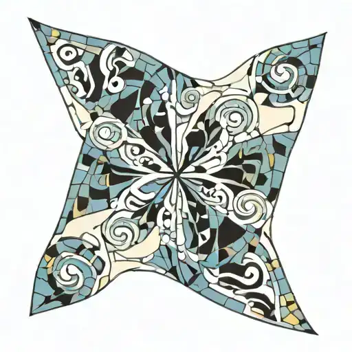 Roman Mosaic Tile Tattoo tattoo design idea