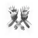 3 claws going down the forearm. Make them look like wolverine the x-man's claws tattoo design idea