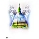mahadev in mountains meditating  tattoo design idea