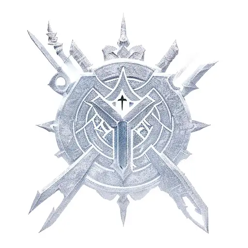 Final Fantasy 14 Paladin symbol tattoo design idea