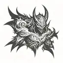 dota 2 shadow fiend tattoo design idea