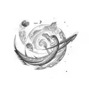 andromeda galaxy tattoo design idea