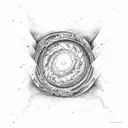 andromeda galaxy tattoo design idea