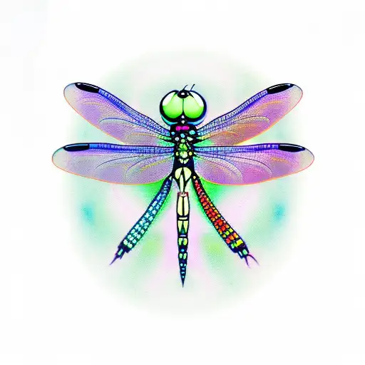 dragonfly from Alice in Wonderland tattoo design idea