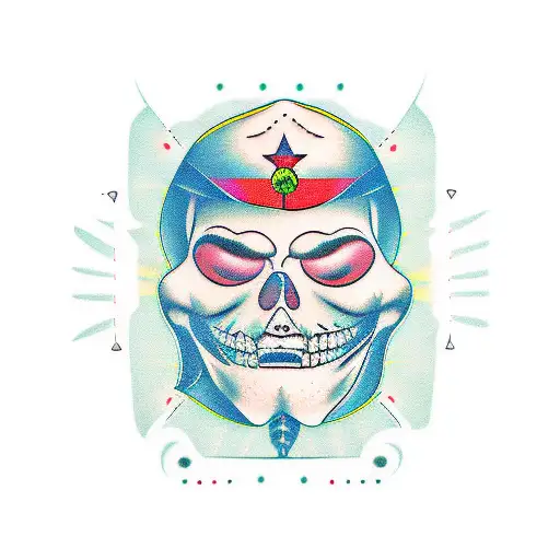 smile now cry later chicano tattoo design idea