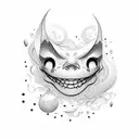 smile now cry later tattoo design idea