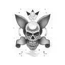 smile now cry later tattoo design idea