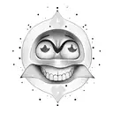 smile now cry later tattoo design idea