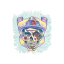smile now cry later chicano tattoo design idea