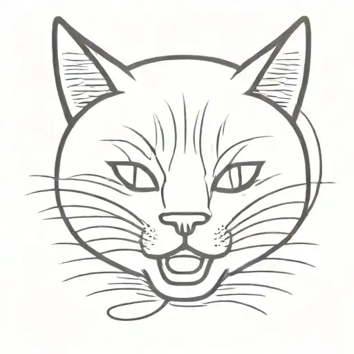 Smiley face Cat with Wolverine's Adamantium Claws as a tattoo. tattoo design idea