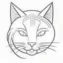 Smiley face Cat with Wolverine's Adamantium Claws as a tattoo. tattoo design idea