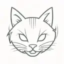 Smiley face Cat with Wolverine's Adamantium Claws as a tattoo. tattoo design idea